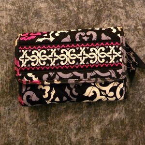 Vera Bradley Canterberry Magenta Euro Wallet
